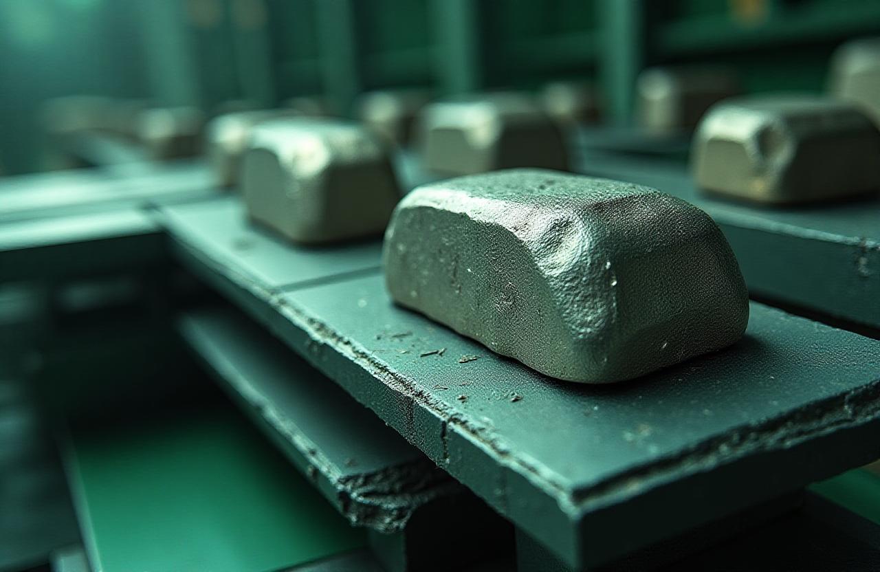 Metal stock prepared for audited dispatch